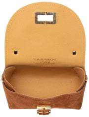 Mini sac en bambou en daim Elie Beaumont - Tan