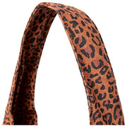 Roka Hoxton Grand sac à bandoulière en toile de coton - Mini Léopard Marron