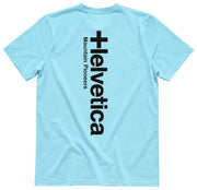 Helvetica Mountain Pioneers T-Shirt Faro 2 - Bleu Ciel