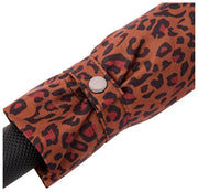 Parapluie Roka Waterloo en nylon recyclé - Mini léopard marron