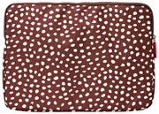 Roka Brick Lane Recycled Canvas Laptop Case - Brown Spot