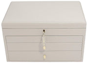 Stackers Large Luxury Jewellery Box - Oatmeal Cream