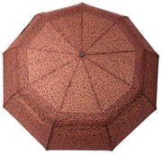 Parapluie Roka Waterloo en nylon recyclé - Mini léopard marron