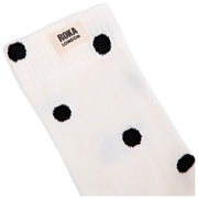 Roka Wimbledon Crew Socks - Marshmellow White Dot