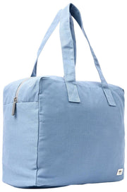 Sac fourre-tout moyen en toile de coton Roka Sloane - Bleu aviation