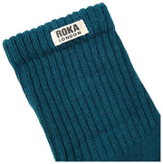 Chaussettes Roka Windsor Solid Crew - Sarcelle