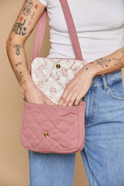 Hindbag Margault Quilted Shoulder Bag - Blush Pink