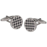 david-van-hagen-houndstooth-cufflinks---blacksilver-34498494