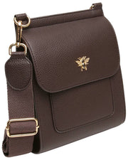 Alice Wheeler London Bloomsbury Crossbody Bag - Chocolate Brown
