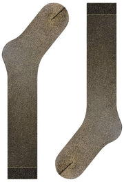 Falke Glitter 30 Denier Chaussettes Hautes - Noir/Or
