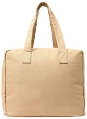 Sac fourre-tout moyen en toile de coton Roka Sloane - Beige Safari