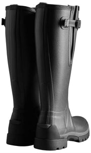 Bottes en caoutchouc Hunter Balmoral Tall réglables sur le côté - Noir