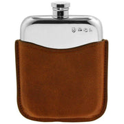 english-pewter-company-6oz-purse-flask-with-pouch---silverbrown-34473119