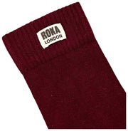 Chaussettes Roka Wimbledon Crew - Prune Bordeaux