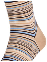 Chaussettes hautes Falke Microblock - Beige Sésame