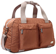 Sac de sport Roka Gatwick en toile recyclée de taille moyenne - Marron cannelle