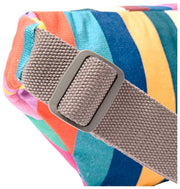 Roka Mill Hill Small Cotton Canvas Bum Bag - Wide Multi Stripe