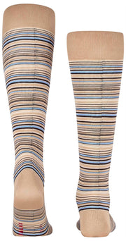 Chaussettes hautes Falke Microblock - Beige Sésame