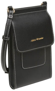 Alice Wheeler London Sloane Phone Crossbody Bag - Black