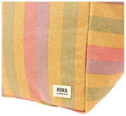 Roka Marylebone Large Cotton Canvas Oversized Tote Bag - Faded Multi Stripe