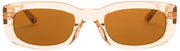 MessyWeekend Leon Blue Light Sun Reading Glasses - Brown/Peach Beige