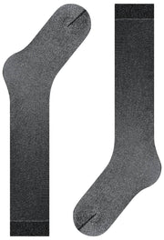 Falke Glitter 30 Denier Chaussettes Hautes - Noir/Argent