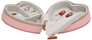 Boîte à bijoux de voyage Stackers Heart - Rose
