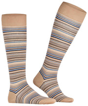 Chaussettes hautes Falke Microblock - Beige Sésame