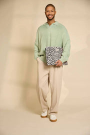 Hindbag Ava Small 13inch Laptop Case - Leopard Off White