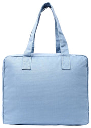 Sac fourre-tout moyen en toile de coton Roka Sloane - Bleu aviation