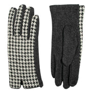 dents-touchscreen-dogtooth-design-gloves---black-34477547
