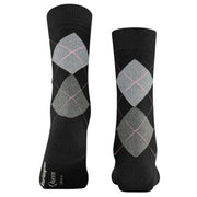 Burlington Queen Socks - Black/Aqua