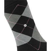 Burlington Queen Socks - Black/Aqua