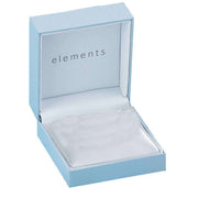 Elements Silver Floral Vine Turquoise Pendant - Silver/Blue
