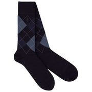 London Sock Company Balmoral Argyle 3-Pair Sock Box Set - Red/Green/Blue
