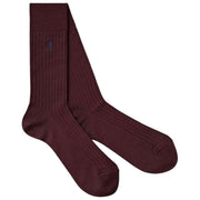 London Sock Company Merino Trio Coffret de 3 paires de chaussettes - Rouge/Marron