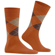 Burlington Edinburgh Socks - Orange/Brown