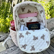 Moon Nude Teddy Large Backpack - Brown/Cream