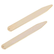 David Van Hagen Gold Plated Collar Stiffeners - Gold