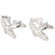 David Van Hagen Salmon Cufflinks - Silver