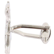 David Van Hagen Salmon Cufflinks - Silver