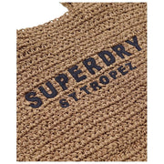 Superdry & Co Crochet City Tote Bag - Natural Brown/Eclipse Navy