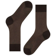 Chaussettes Falke Fine Shadow - Marron