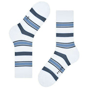 Falke Marina Stripe Socks - White