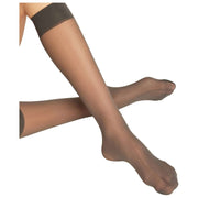 Falke Matt Deluxe 20 Denier Knee High Socks - Carbon Grey