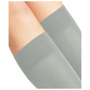 Falke Pure Matt 50 Denier Knee High Socks - Silver Grey