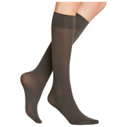 Falke Seidenglatt 40 Denier Chaussettes Hautes - Carbon Grey
