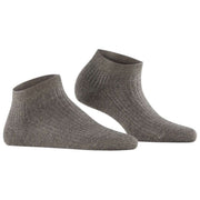 Falke Shiny Rib Sneaker Chaussettes - Gris Poivre