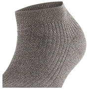 Falke Shiny Rib Sneaker Chaussettes - Gris Poivre