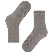 Chaussettes Falke Shiny Rib - Gris Poivre